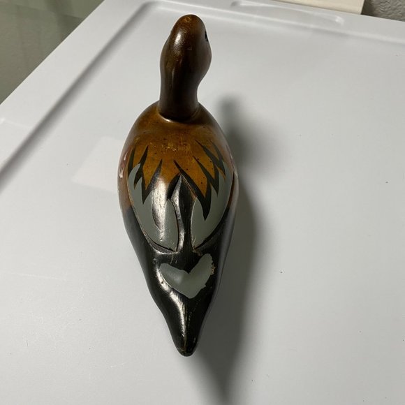 Beautiful Vintage Wooden Duck Decoy Hand Carved‎ Unsigned 10" - Picture 4 of 12